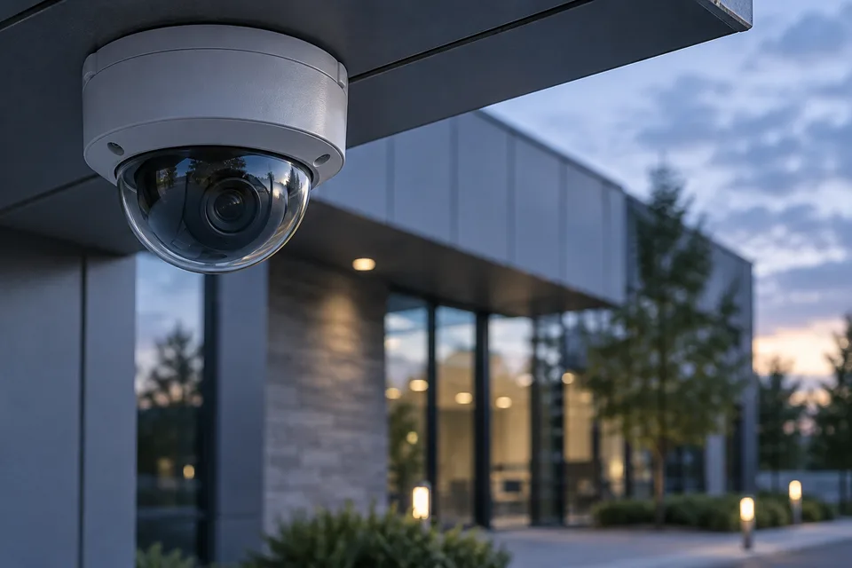 Illustrative commercial dome surveillance camera
